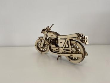 Triumph Trident 750 ´71 als 3D Wood Model - rear view